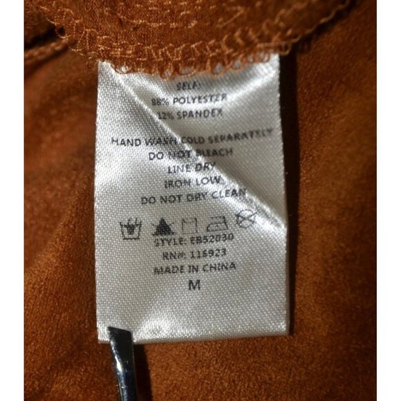 EASEL Lux & Soft Faux Suede Skirt V-Shape Layered Fringe Hem Western Rodeo - Picture 8 of 9